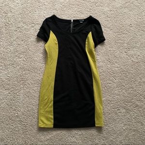 Color block mini dress